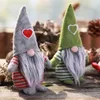 Decorações de Natal feitas à artesanato, figuras de figuras de férias de boneca suecas gnome de luxo de brinquedo de natal