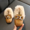 Sneakers dla dzieci buty dla dzieci aksamitne buty dziecięce dziewczyny ciepłe mieszkania maluch czarna marka buty mokasyna księżniczki mokasyna na Winterl231106