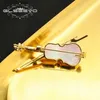 Pins Brooches GLSEEVO Delicate and Elegant Gold Color Violin Inlaid Gold Silver Plated Brooches For Women Trend Music Party Jewelry Accessorie Q231107