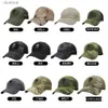 Berets Military Baseball Caps Camouflage Tactical Army Combat Paintball Basketball Football Adjustable Classic Snapback Sun Hats MenL231106