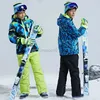 Other Sporting Goods Mountain Sport Baby Boy Ski Sets Winter Warm Children Snow Suit Waterproof Jacket Pants Teenage Kids Snowboard Tracksuit Clothes HKD231106