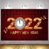 Party Dekoration Frohe Weihnachten 2023 Happy Year Hintergrund Gold Clock Pography Backdrop Wall Po Shoot Banner Studio