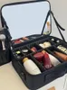 Cosmetic Bags Cases Luminous Makeup Box with Mirror LED Portable Makeup Bag Large Capacity Makeup Storage Box Women's Makeup Bag Q44 230406