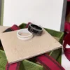 Fashion Ceramic Rings Luxury Couple Rings Women Men Fashion Jewelry Ring Classic Anniversary Gifts Birthday Present
