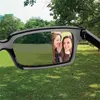 Sunglasses Anti-tracking Rearview Glasses Men Women Vintage Black Square Shades Reflective See Behind Spy Sunglass With Mirror on Side P230406