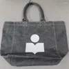 Bolsos de noche Letras causales Imprimir lienzo Bolso de hombro Tela de algodón Tela Bolsos de comestibles Libros de asas para niñas Compras coreanas