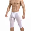 Pantaloni da corsa Collant da uomo Leggings sportivi da corsa Fitness lungo da ciclismo Nylon per compressione da uomo