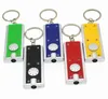 LED Light Keychain Lights Portable ABS Mini Flashlight Torch Keychains Multicolor Advertising Promotion Gift For Camping Outdoor Equipment