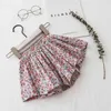 Skirts Girl Shorts Tutu For Kids Princess Pleated Floral Print Under Pants Toddler Children Elastic Waist Skirt