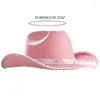 Berets Western Styles Cowboy Hat Women Men Spring Summer Outdoor Large Brim Beach West Costumes Party Decorations