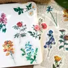 Present Wrap 40 PCS Plant Stickers Pack Dekorativ DIY Scrapbooking Diary Stick Labels Hand Made Stationery Sticker