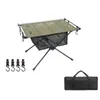 Camp Furniture Small Outdoor Folding Table Portable Desk Utility Camping