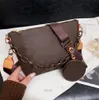 Bolso de mujer 2024 nuevo bolso marrón para mujer bandolera de un solo hombro bolso de cadena de moda clásica de alta calidad 23040