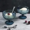 Bol à glace en relief de Style européen, bol à Dessert créatif, vitrail, bol à salade de fruits, tasse à Milkshake, tasse à crème glacée283r