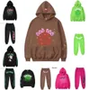 Designer hoodie Sp5der Young Thug 555555 hiphop trapstar mannen vrouwen hoge kwaliteit schuimprint spinnenweb grafische roze sweatshirts y2k truien YT5512