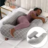 Oreillers de maternité Support de taille de type H oreiller de couchage ventral détachable cristal velours femme enceinte oreiller oreiller de grossesse oreiller complet du corpsL231106