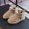 Kinder-Schneestiefel Winter neuer warmer Junge plus Samt-Booties Baumwollschuhe Mädchen verdickte Baby-Baumwollstiefel