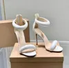 Gianvito Rossi Sandalen Stöckelschuhe Sandalen 8,5 cm Kleid Schuhe Absatz für Damen Sommer Luxus-Designer-Sandalen Designer-Schuhe Fußriemen mit Absatz Reißverschluss hinten Schuhe