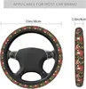 Capas de volante cobrem cogumelo elástico carro decorativo protetor covre universal antiderrapante neoprene acessórios automóveis