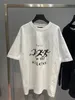 23ss Designer de luxe T-shirt à manches courtes Hip Hop Polar style motif alphabet mode décontractée incontournable lâche coton élastique hommes et femmes