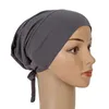 Beanies Beanie/Skull Caps Modal Muslim Turban Hat Inner Hijab Islamic Underscarf Bonnet India女性ヘッドラップターバンテ弾性包帯