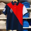 2023!Spring and summer Polos New pattern Color matching big pony Oblique stripe men's Polos T-Shirt