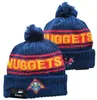 Luksusowe czapki Denvers Nuggets Beanie Projektant Winter Bean Men Kobiety projekt mody dzianin czapki czapki jesienne litera jacquard unisex ciepła czaszka czapka sportowa a1