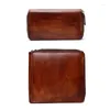 Bolsas de jóias Cowhides Watch Box 2/4 Slot Display Case Viagem portátil para homens