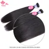 マレーシアのバージン人の生の髪はまっすぐ08〜28安い価格人間の髪の拡張織りがタングルを織りません送料無料クイーンヘア製品