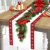 Christmas Decorations Christmas Table Runner Merry Christmas Decoration for Home Xmas Party Decor 2023 Ornament Happy New Year R231106