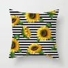 Kussen Home Decor Cover 45x45cm Sunflower Print Covers voor woonkamer slaapkamer decoratieve polyester worp