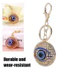 Keychains Lanyards L Blue Evil Ende Eye Keychain Pendant Car Home Handväska Dekoredekoration Gift Lucky AMET Drop Delivery Amnc8