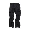 Heren Jeans Sets Met Broek Man Harajuku Punk Mannen Streetwear Zwart Hip Hop Mode Kleding Casual Tactische Broek Y2k Goth Flared