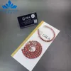 Sparkling Fashion Jewelry 3mm 5mm 6.5mm Red Moissanite Tennis Chain Necklaces and Bracelet Pass Diamond Tester