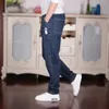 Jeans Ragazzi oversize Jeans Abbigliamento per adolescenti Per la primavera Autunno Solido elastico in vita Pantaloni larghi e comodi per bambini in denim di alta qualità 230413