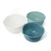 Bowls 3 Pieces Stackable Set Plastic Kitchen Utensils Container