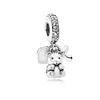 Designer di lusso Charms Gioielli S925 Argento sterling Smalto magico Ali d'angelo Ciuccio Orso Zucca Auto Perline Perline fai da te