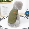 Vêtements pour chiens Gilet à rayures Vêtements pour animaux de compagnie Coton Printemps Été Chat T-shirt Vêtements pour chiens respirants pour petit manteau de base Chihuahua