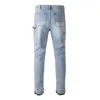 Herren Jeans Ankunft Knopf Weitbein leichter Indigo Schwarz Keine Stretch Carpenter Hosen mehrere Taschen lose Ladung