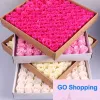 Wholesale 81 PCS Rose Soap Flower Set 3 layers 16 Solid Colors Heart-Shaped Rose Soap Flower Romantic Wedding Party Gift Handmade Petals DIY Decor