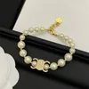 Luxury Bracelet Jewelry Designer Gold Silver Bracelets Womens Mens Fashion For Women Alloy Pearl Bracelet Valentine Gifts Pendant Jewellery