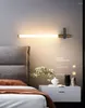 Wall Lamp Unilateral Mirror Front LED Modern Simple Living Room Bronze Tubular Bedside Long