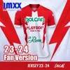 JMXX 23-24 NECAXA SOCCER JERSEYS HEM BORT 100-årsjubileum Herruniformer Jersey Man Football Shirt 2023 2024 Fan Version