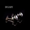 DUGARY shirt for men's Brand buttons cuff links gemelos High Quality round Rose gold wedding abotoaduras Jewelry2215