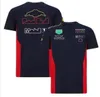 Herrt-shirts nya F1 racing polo kostym sommarlag lapel skjorta samma stil anpassning