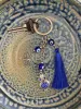 Keychains Lanyards L Luckboostium Lucky Dragonfly Owl W/Blue Crystal And Blue Tassel W/Evil Eye Bead Keychain Sign Of Good Fortune Ble Amks4
