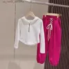 Clothing Sets Spring Girls' Clothing Set Fashionable Sports Suit Zipper Sweater +Pants Autumn Baby Kids Clothes Middle School Children's Set R231106