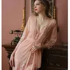 Lingerie Sexy en dentelle pour femmes, vêtements de nuit chauds, nuisette charmante, costume d'été, écharpe, vêtements de maison