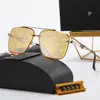 NUOVI occhiali da sole di marca di lusso design Fashion Style Square Metal Occhiali da sole senza montatura con montatura piccola Occhiali da sole da uomo Oculos UV400