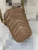 Luxurys Women Sain Crossbody Torby Projektanci Heart V Wave Wzór ramię worki na ramię Messenger Torak